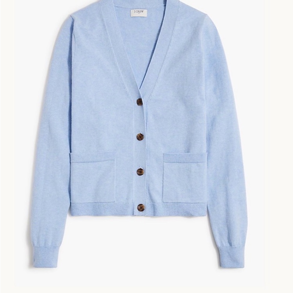 J.Crew Light Blue cashmere blend Cardigan